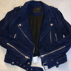 BlankNYC BLUE VALENTINE SUEDE MOTO JACKET